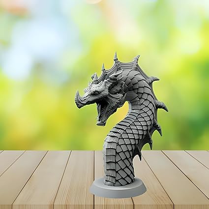 Showpiece - : Sea Dragon Sculpture - Mythical Ocean Creature Figurine showpiece - Celestial Crafts