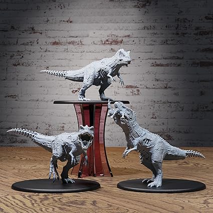 Dinosaur Trio Set: Realistic 3D Printed T - Rex Figurines for Enthusiasts and Collectors - Celestial Crafts