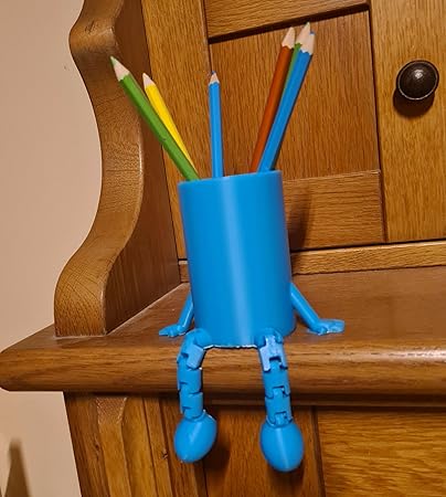 Celestial Craft Flexi Legs Fun: Pencil Holder with Flexi Legs - Quirky Home and Office Organizer - Celestial Crafts
