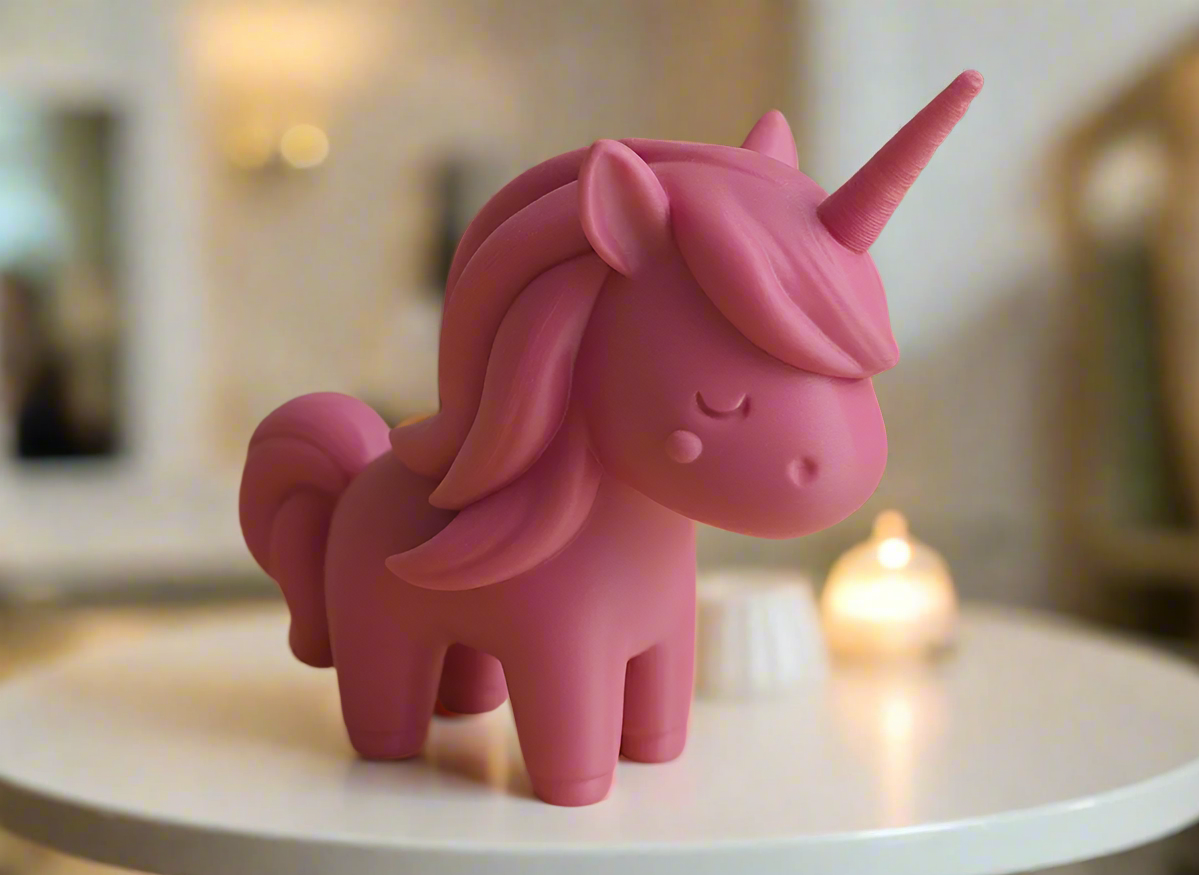 Minimalist Unicorn Sculpture — Modern Mythical Figure