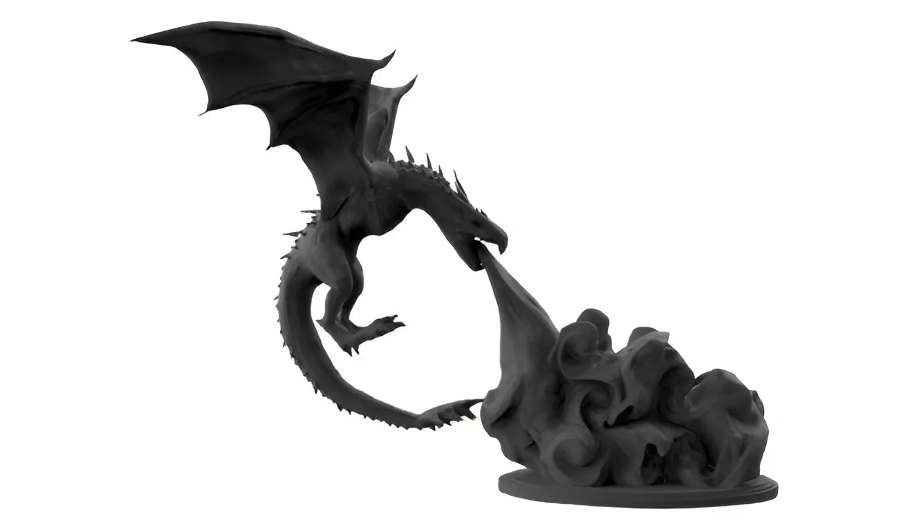 Fantasy Dragon Fire Sculpture
