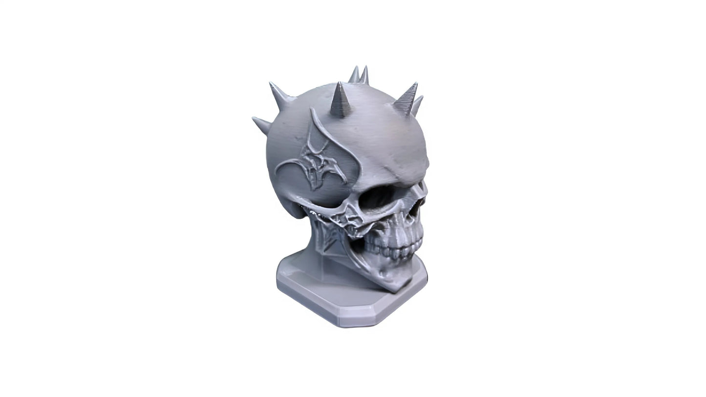 Gothic Skull with Iron Crown Dark Royalty Decor