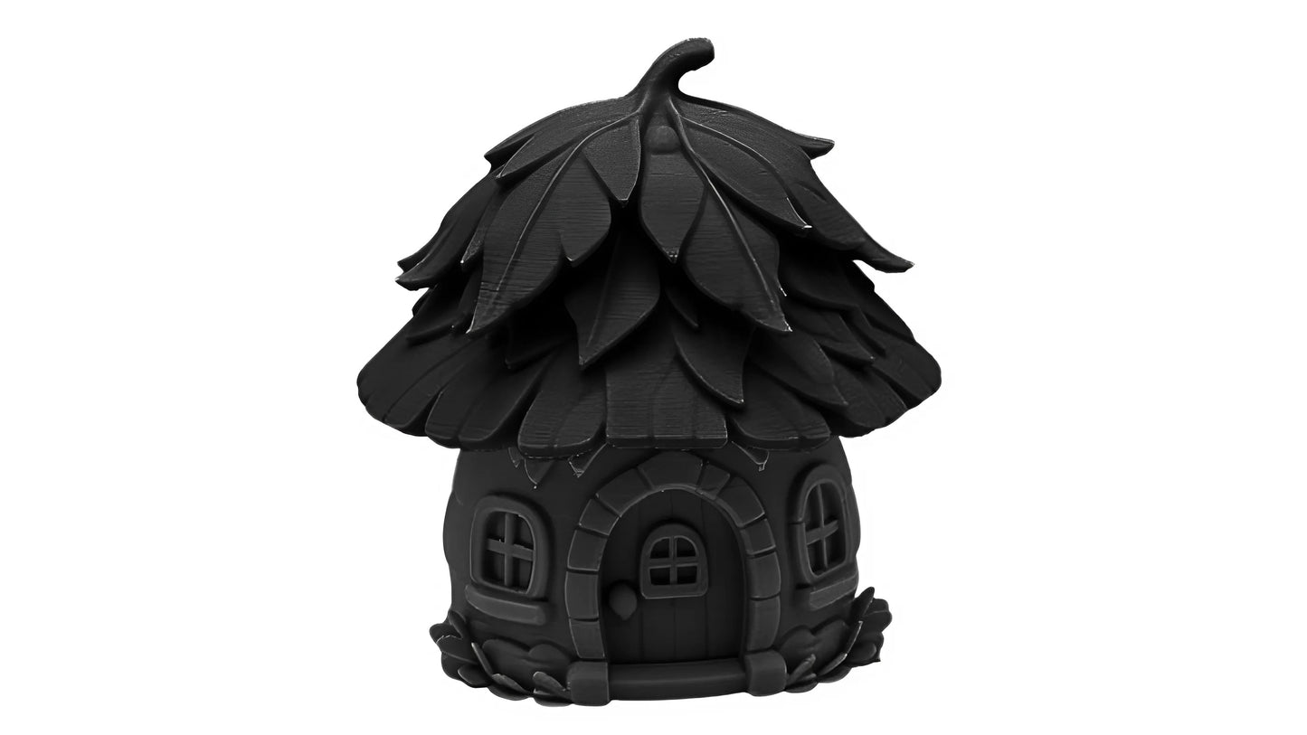 Enchanted Fairy Cottage with Leaf Roof Garden Miniature