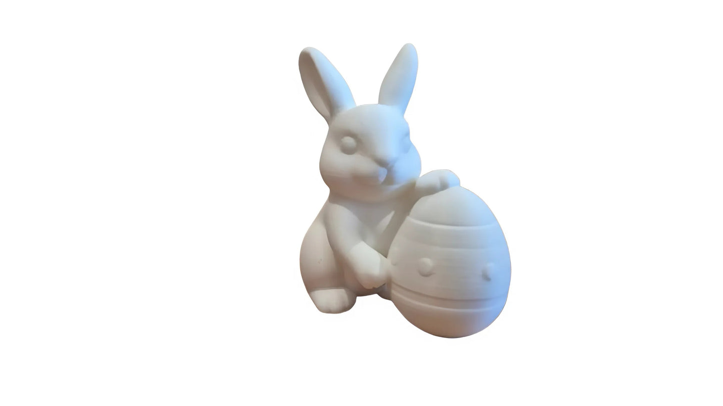 Easter Bunny in Egg Festive Decoration