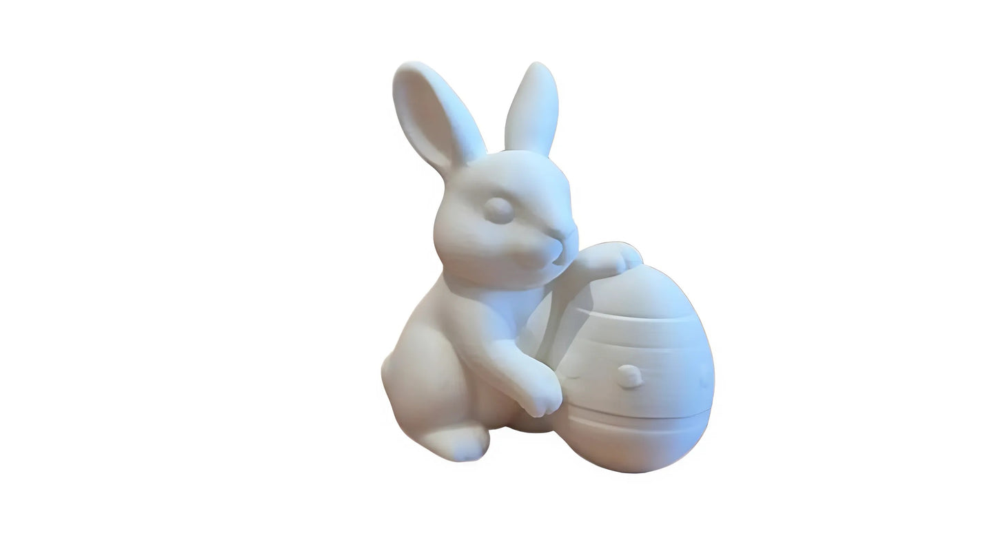 Easter Bunny in Egg Festive Decoration