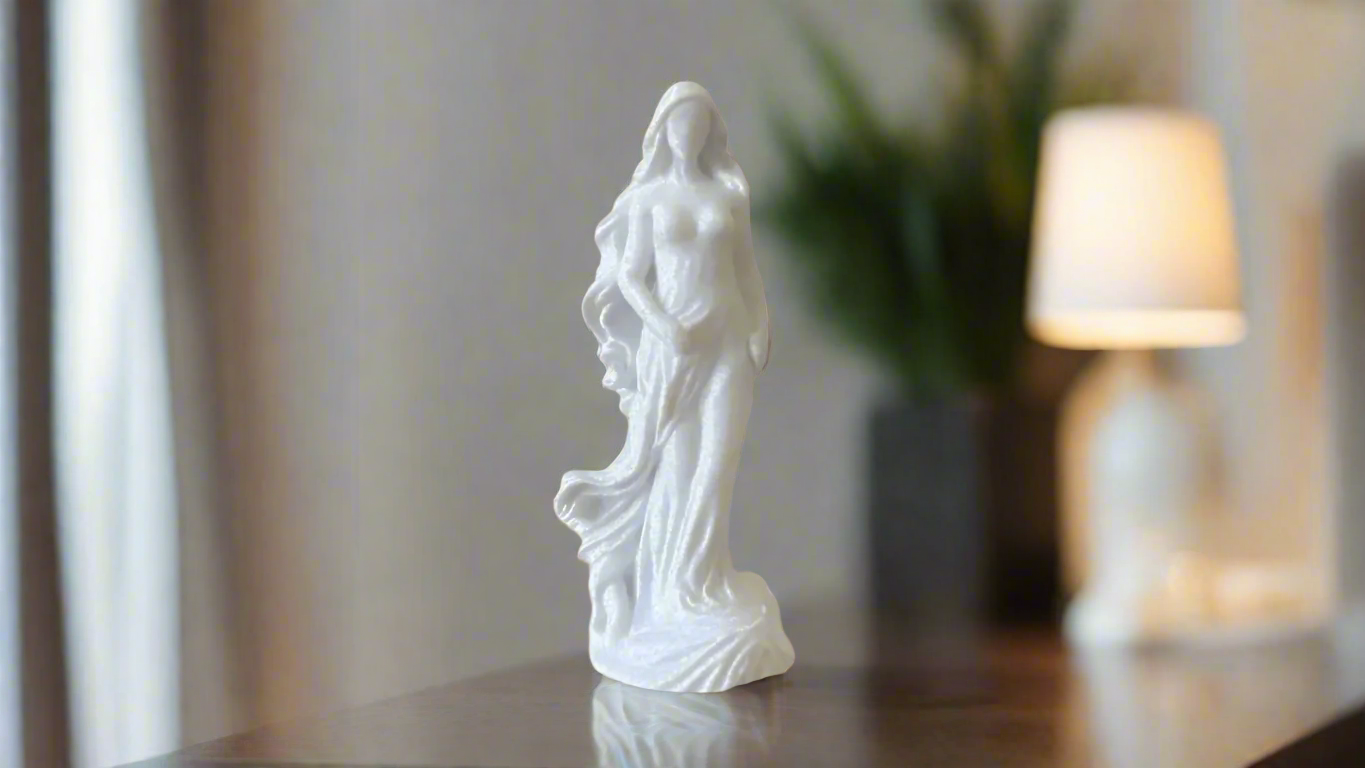 Lady Sculpture Elegant Female Figure