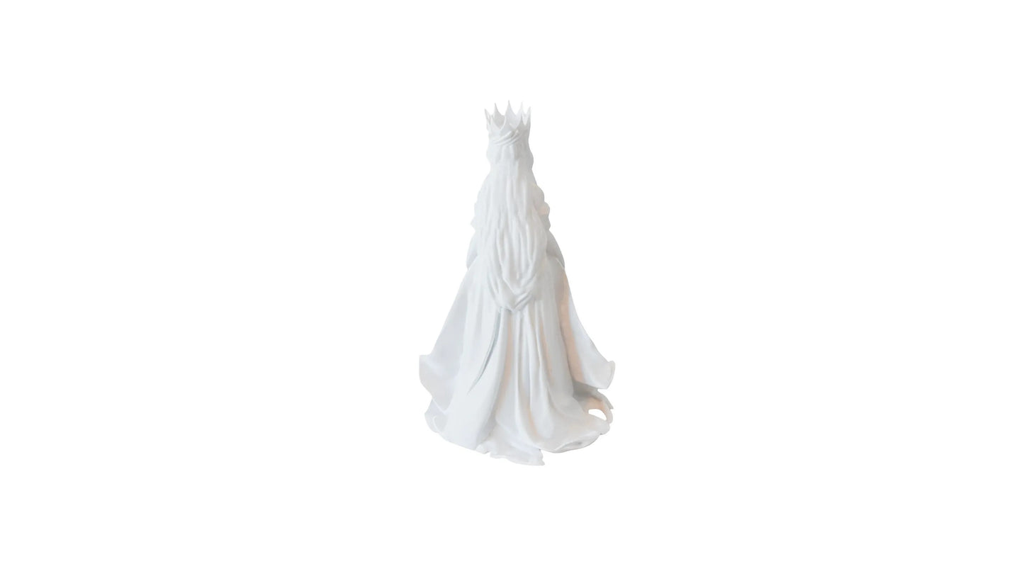 Beauty Queen Bust Graceful Woman Sculpture