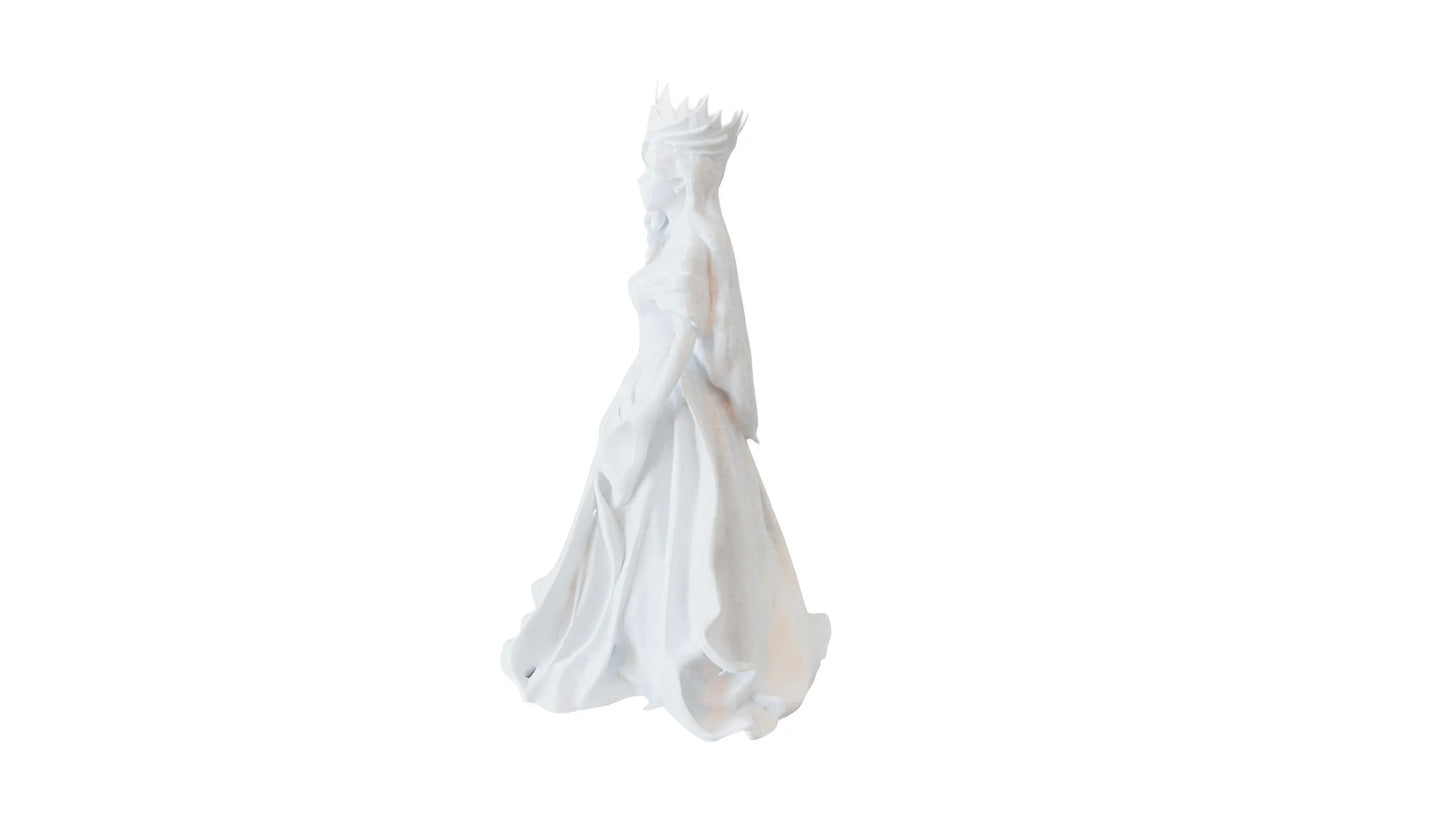 Beauty Queen Bust Graceful Woman Sculpture