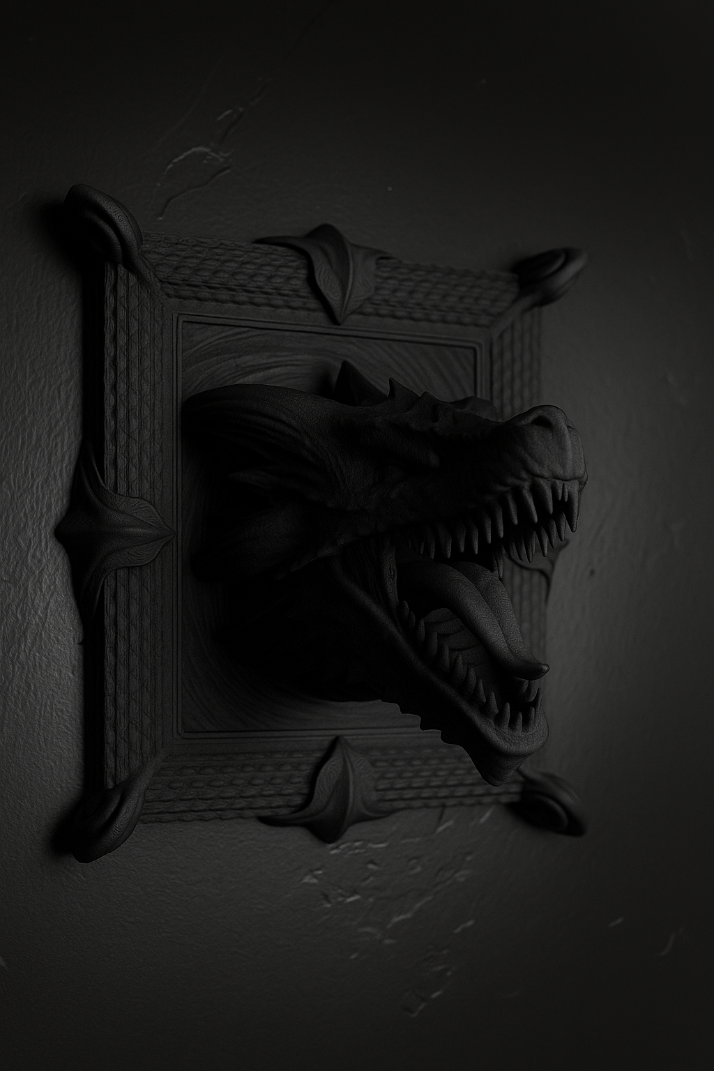 Dragon Frame & Wall Art – Fierce Wall-Mounted