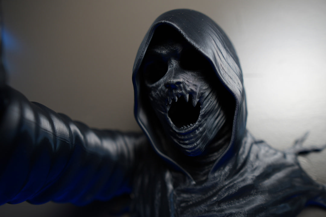 Wall-Mounted Grim Reaper Sculpture