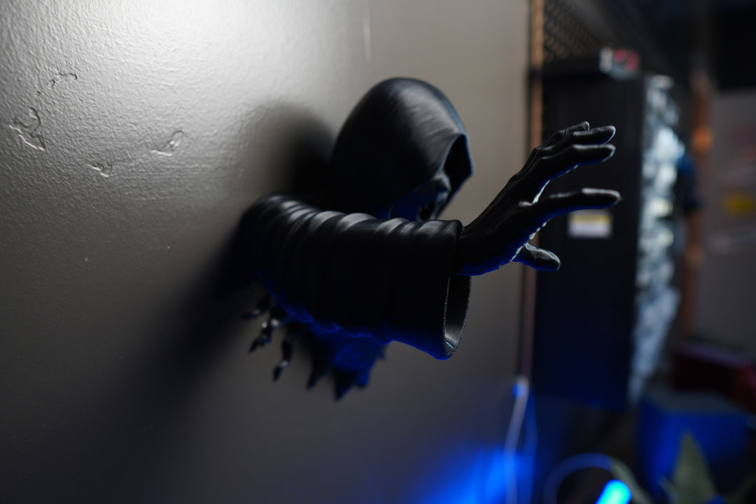 Wall-Mounted Grim Reaper Sculpture