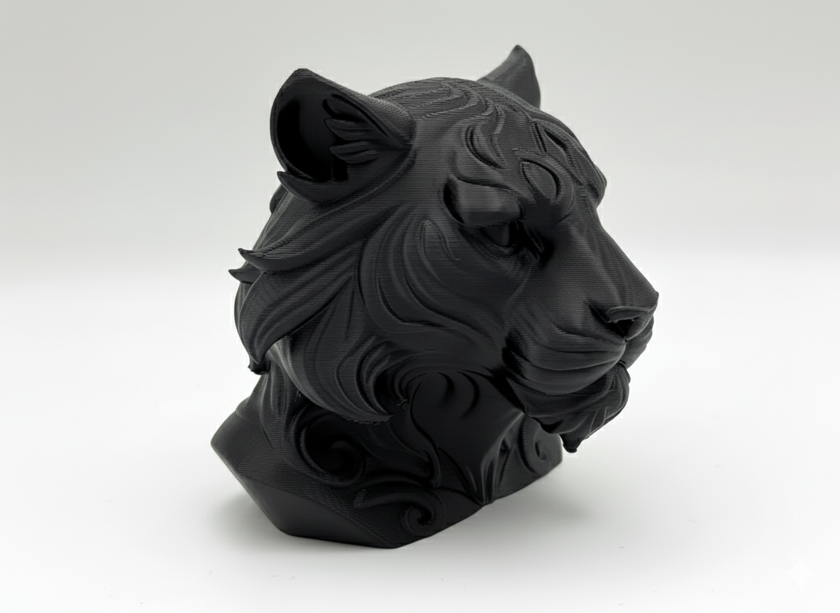 Fantasy Tiger Bust – Regal Wild Guardian