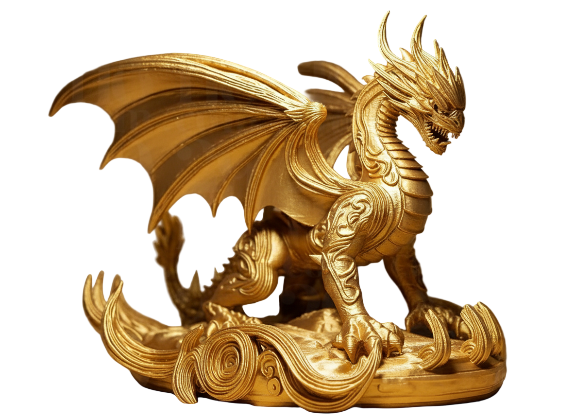 Mystical Dragon Statue — Bold Fantasy Sculpture