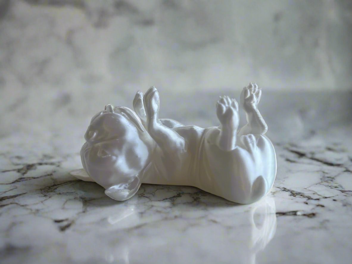 Playful French Bulldog Resin Sculpture - Celestial Crafts