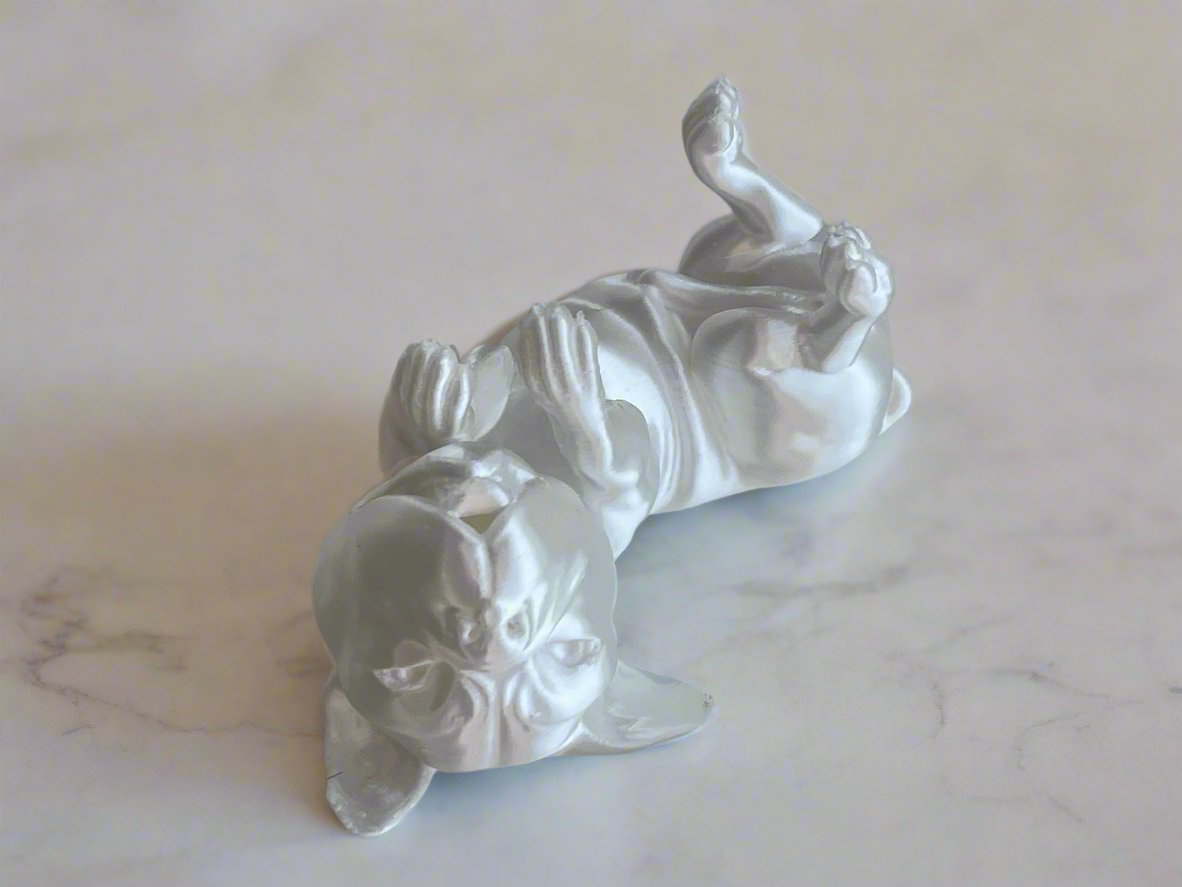 Playful French Bulldog Resin Sculpture - Celestial Crafts