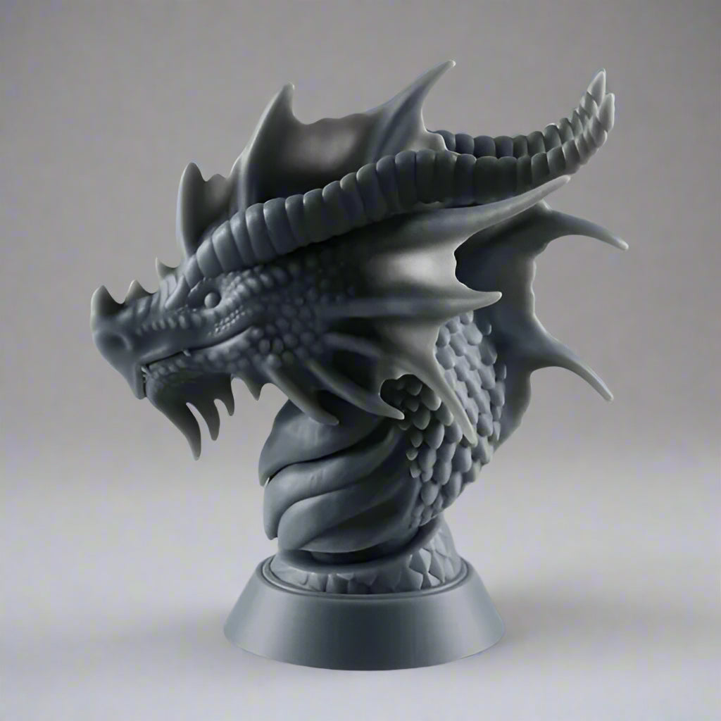 Dragon Bust: Fierce & Majestic Sculpture