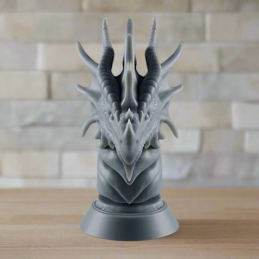 Dragon Bust: Fierce & Majestic Sculpture