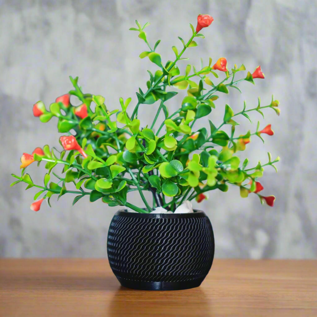 Spherical Desk Planters – Compact 3D-Printed Minimalist Plant Pot