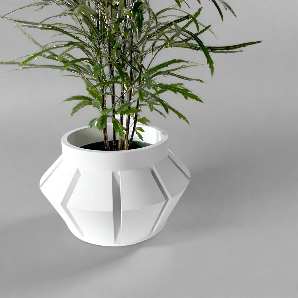 The Erno Planter – Elegant 3D-Printed Pot with Drainage Tray