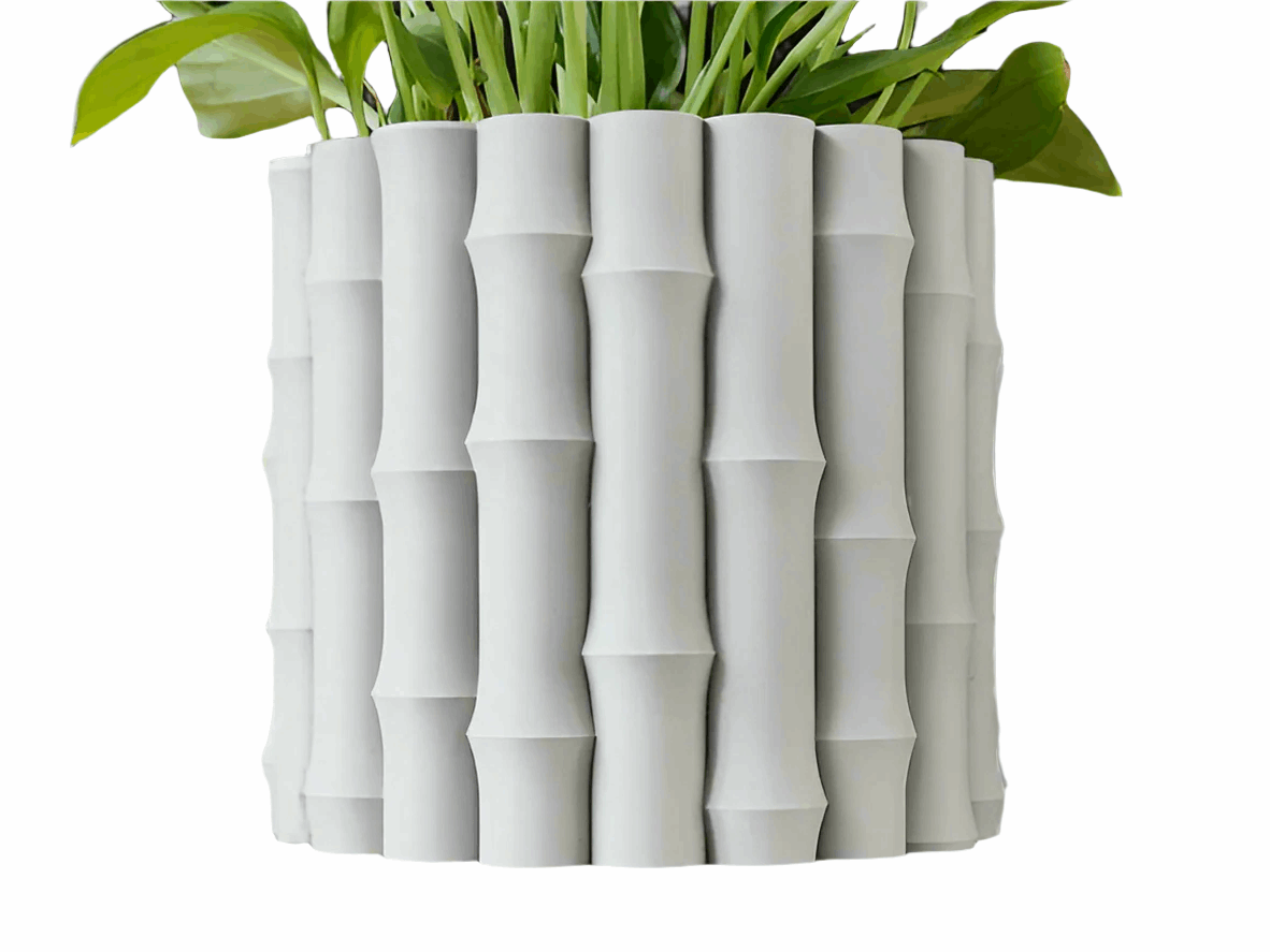 Bamboo Inspired Planter