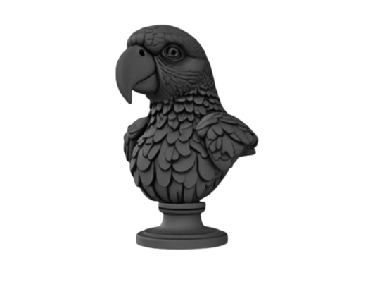 Parrot Bust Sculpture