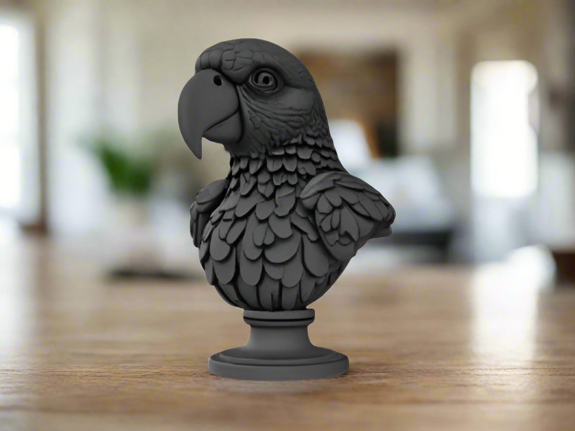 Parrot Bust Sculpture