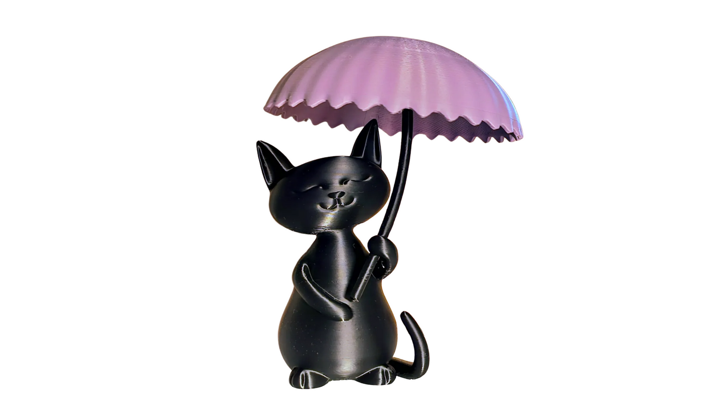 Rainy Day Cat Sculpture