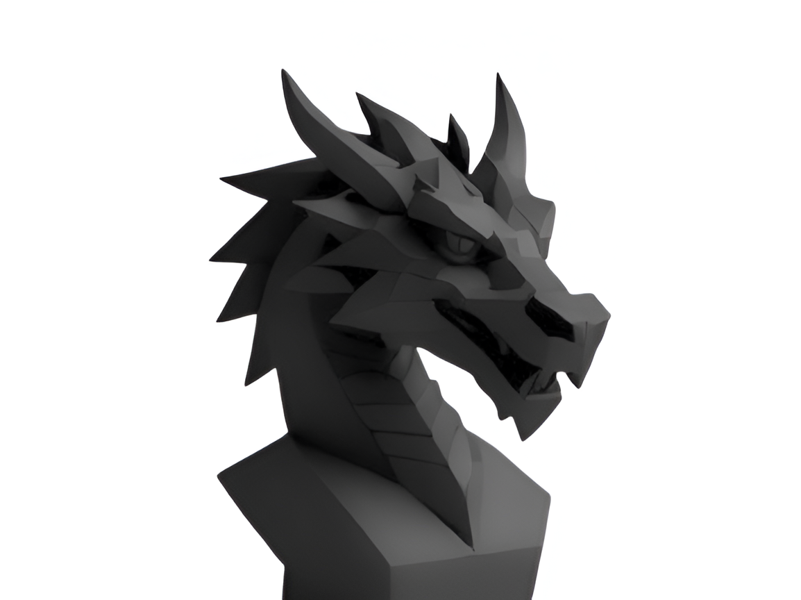 Modern Art Dragon Sculpture
