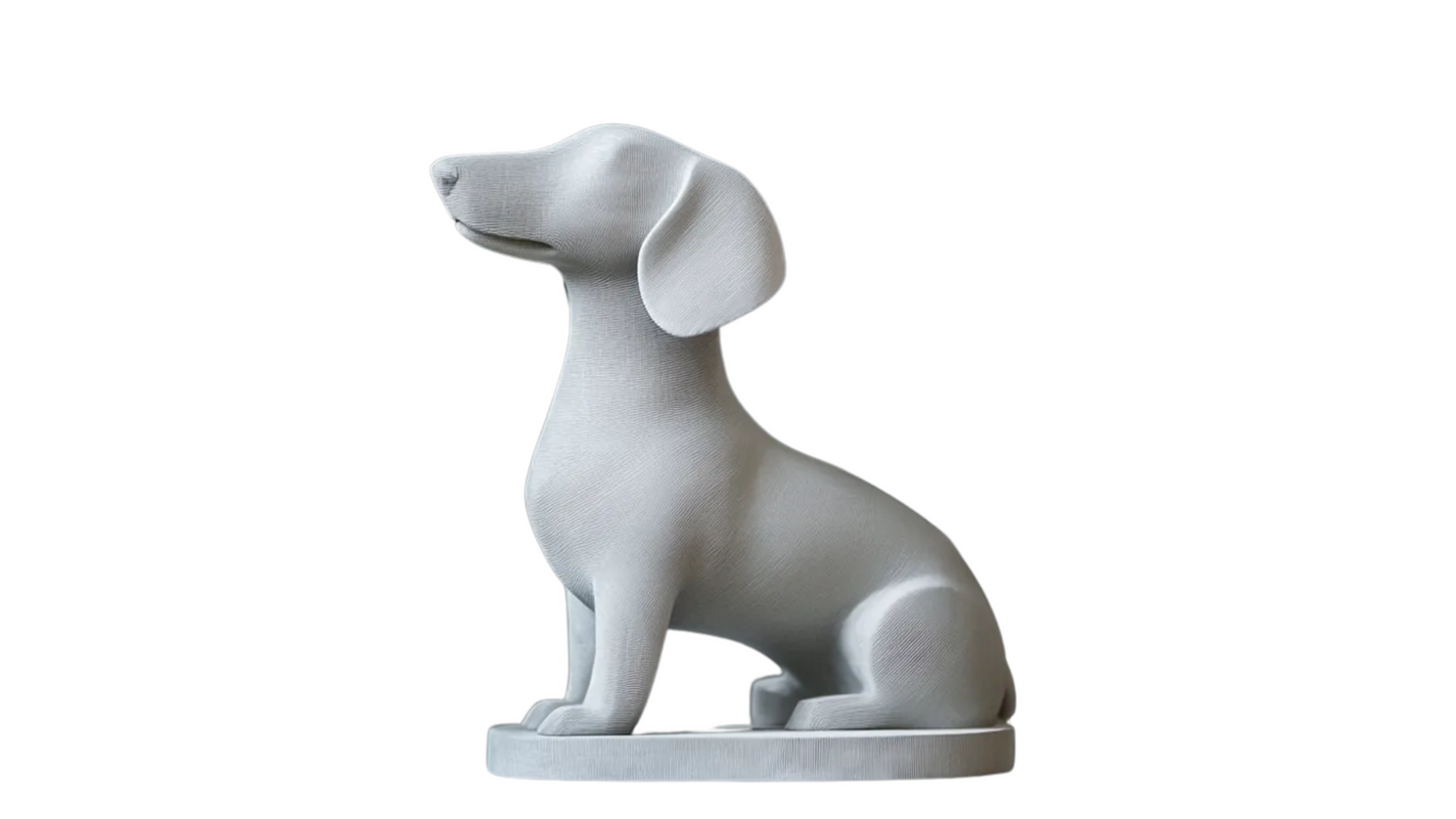 Modern Dachshund Statue
