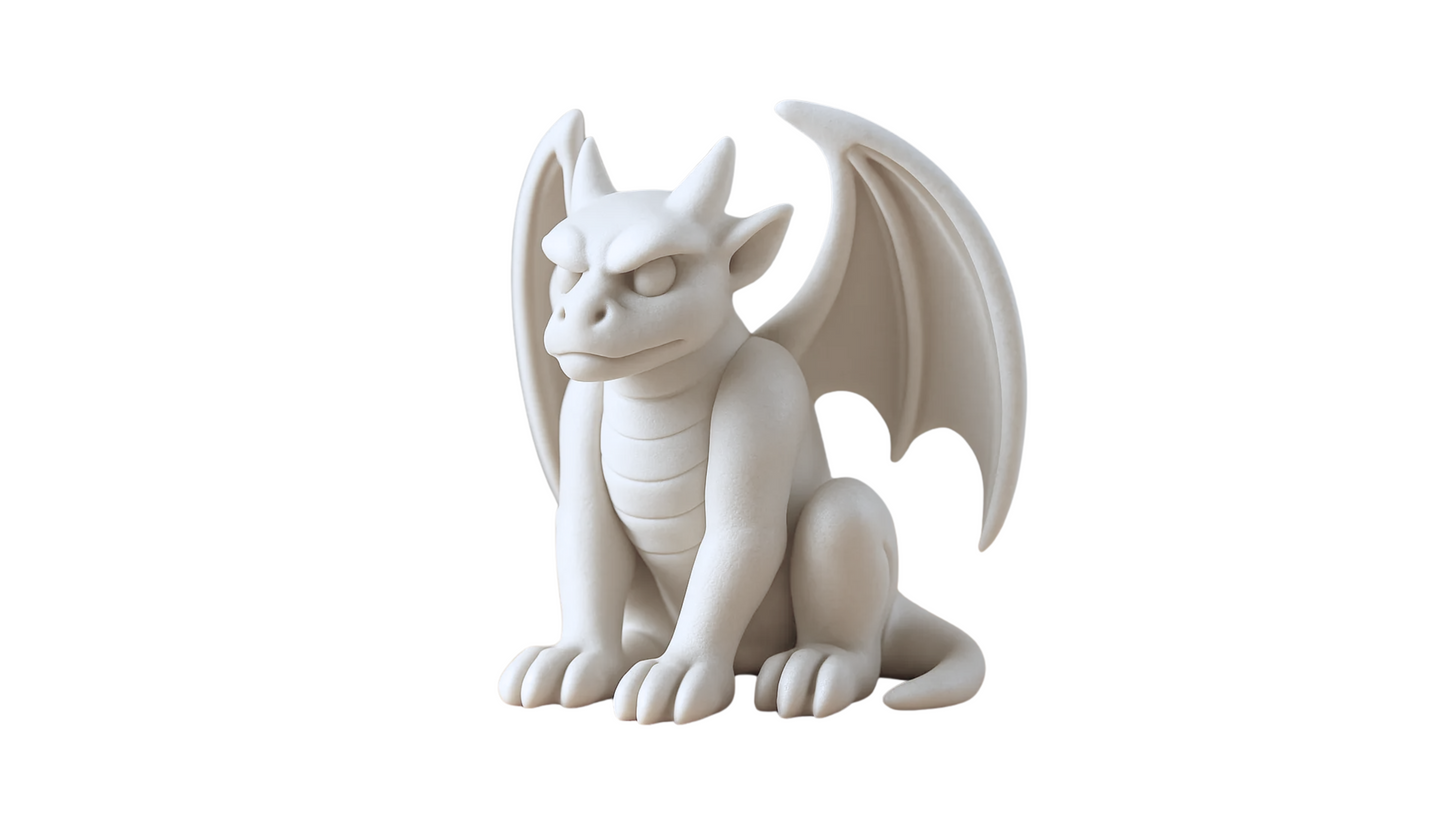 Winged Dragon Sculpture: Fantasy Home Decor