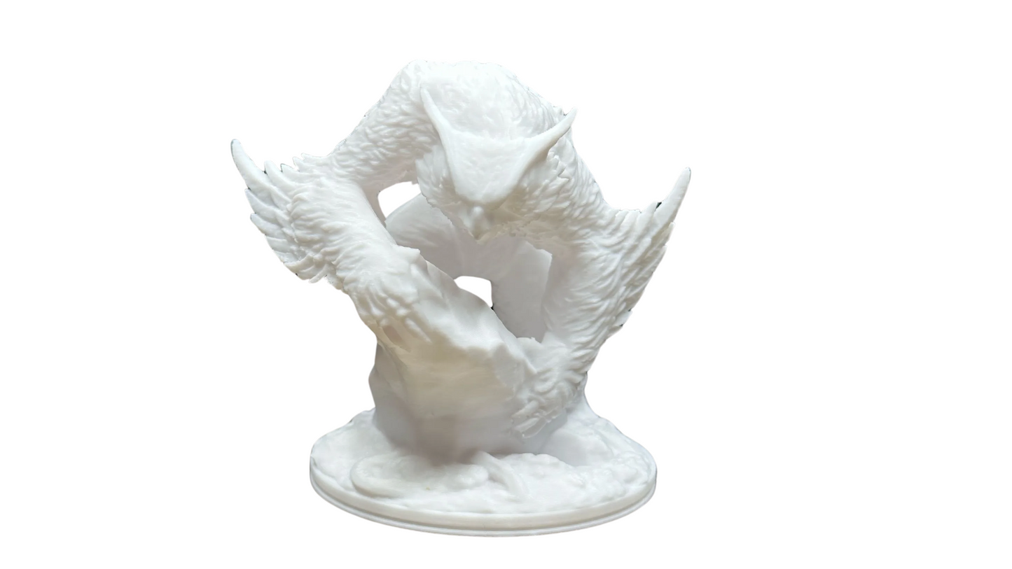 Owlbear on Rock Miniature