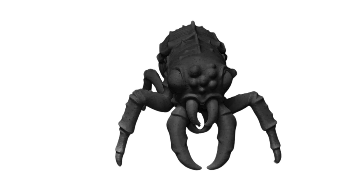 Dark Spider Monster Figurine