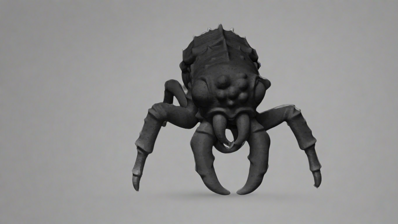 Dark Spider Monster Figurine
