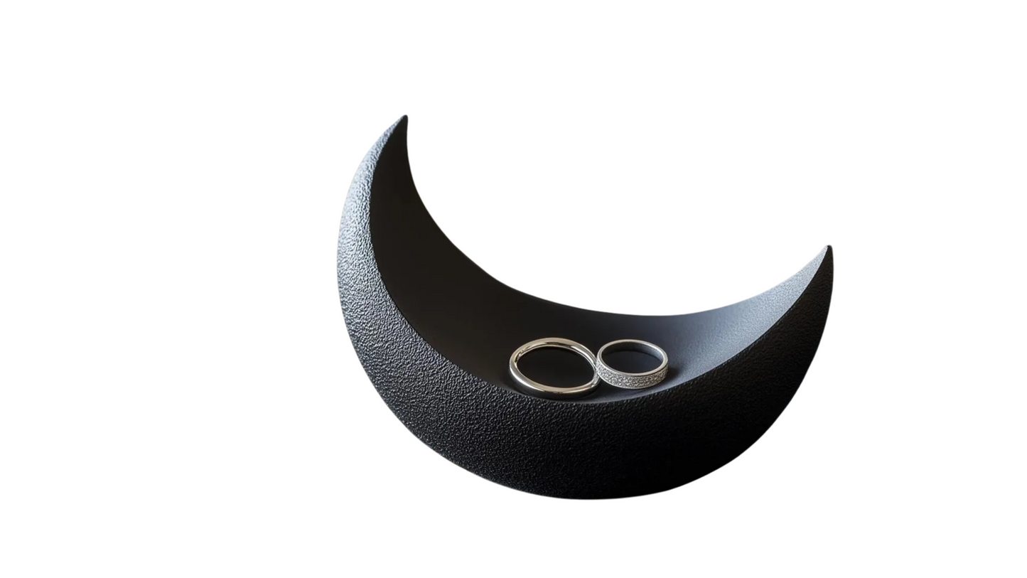 Crescent Moon Ring Holder