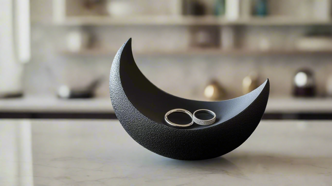 Crescent Moon Ring Holder