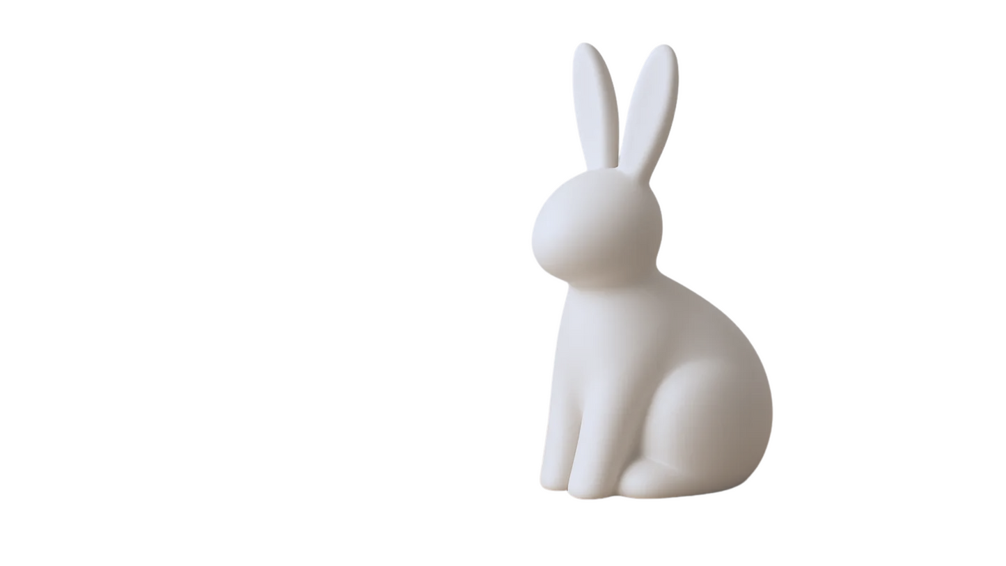 Minimalist Bunny Deco Sculpture