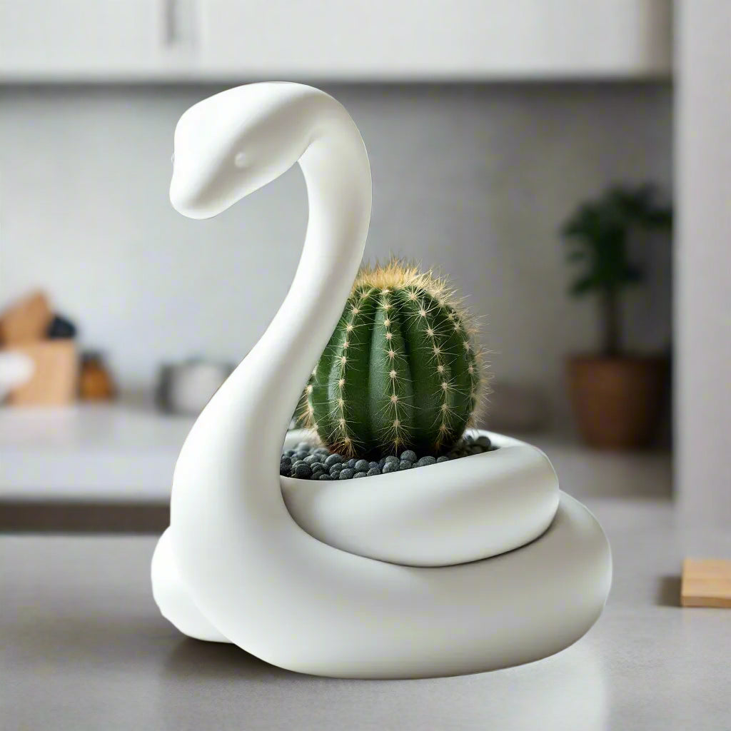 Snake Flower Pot - Unique Vase Decor