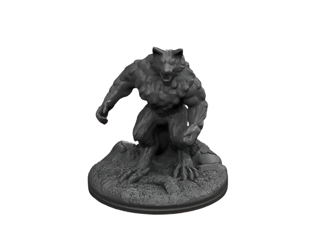 Full Moon Terror: Detailed Werewolf Statue for Fantasy Fans