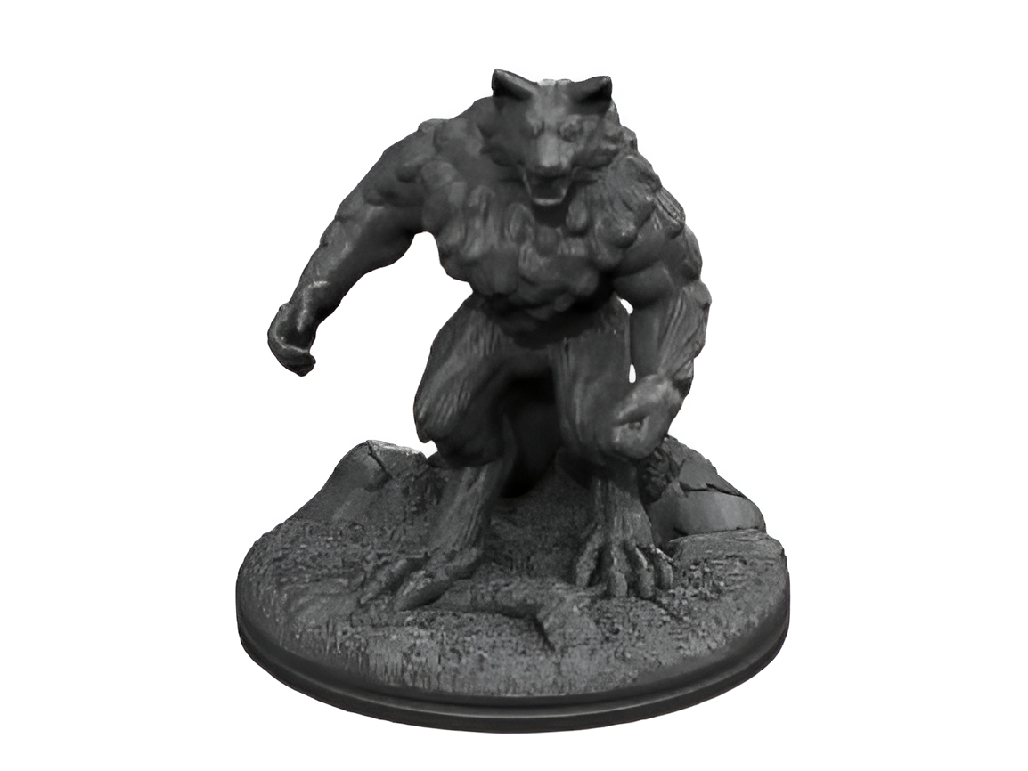 Full Moon Terror: Detailed Werewolf Statue for Fantasy Fans