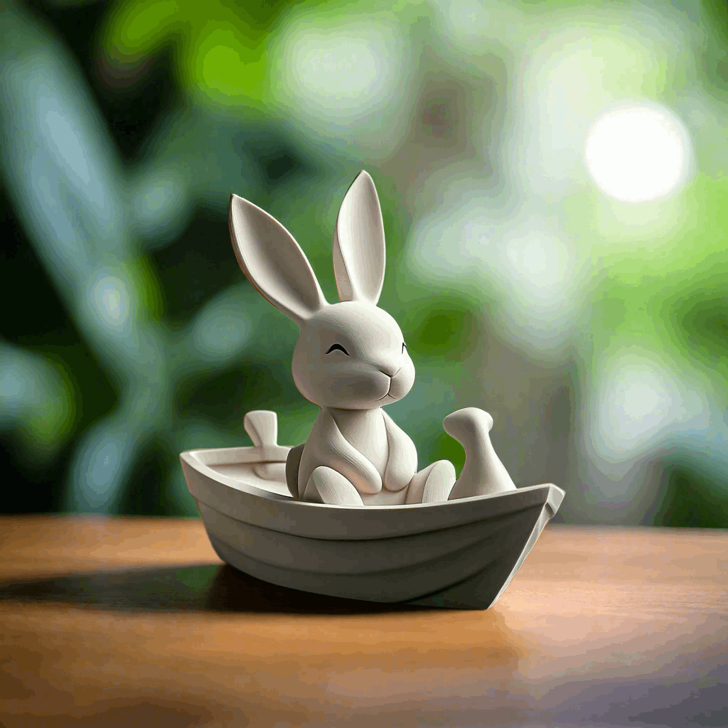 Festive Bunny Boat