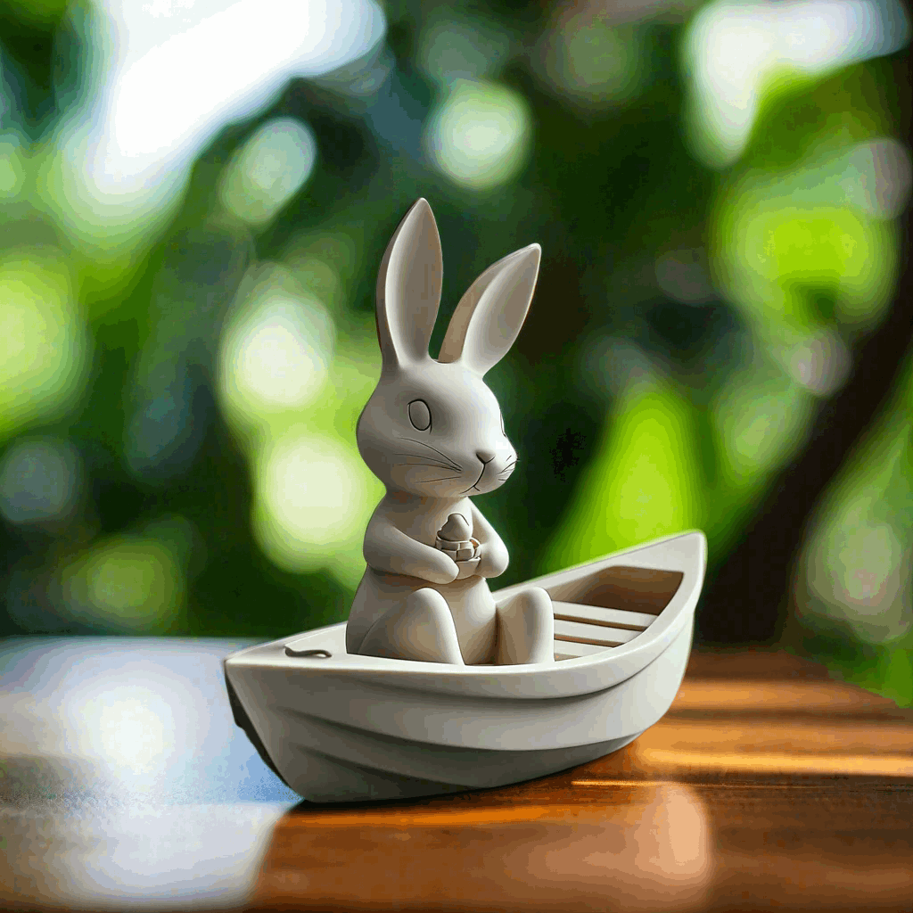 Springtime Bunny Rowboat