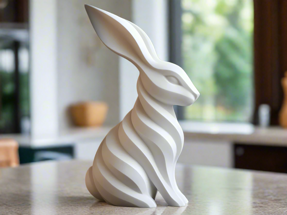 Modern Bunny Sculpture