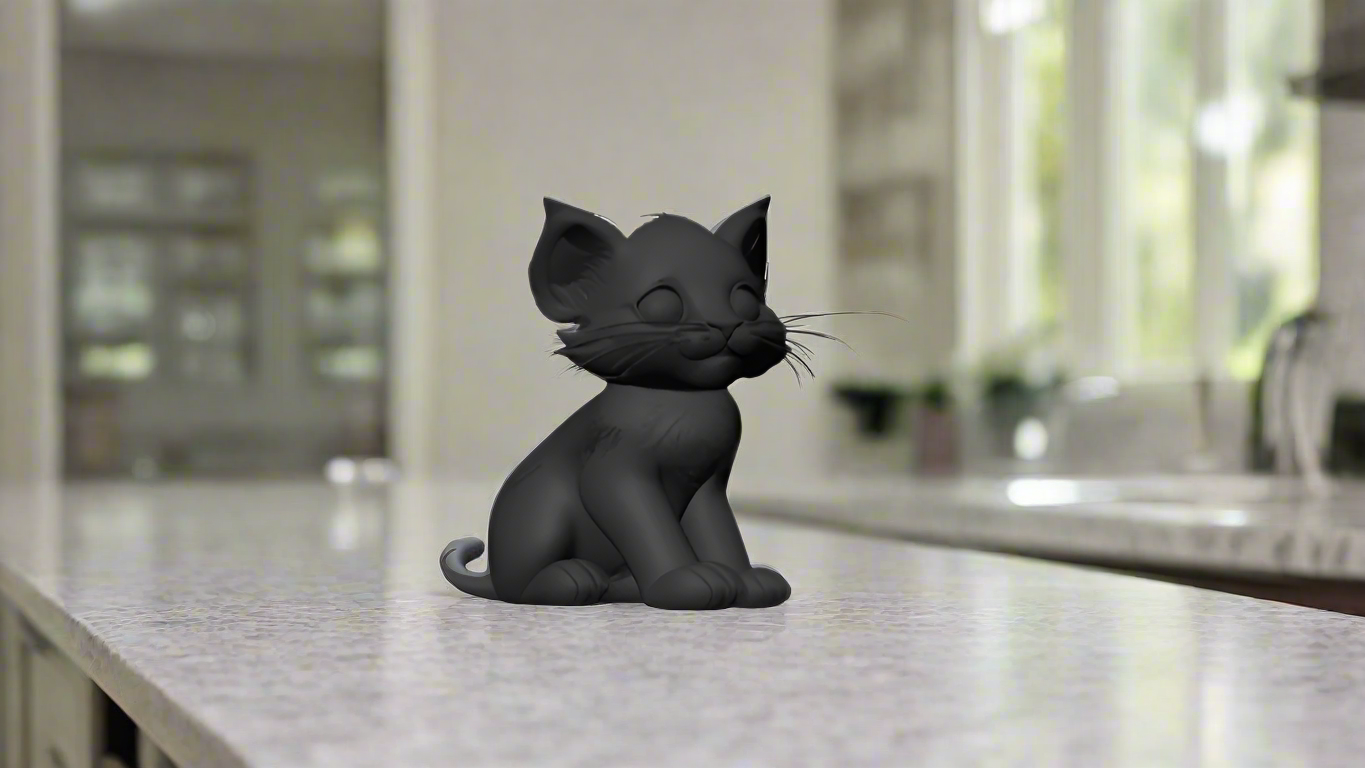 Modern Minimalism: Cat Sculpture