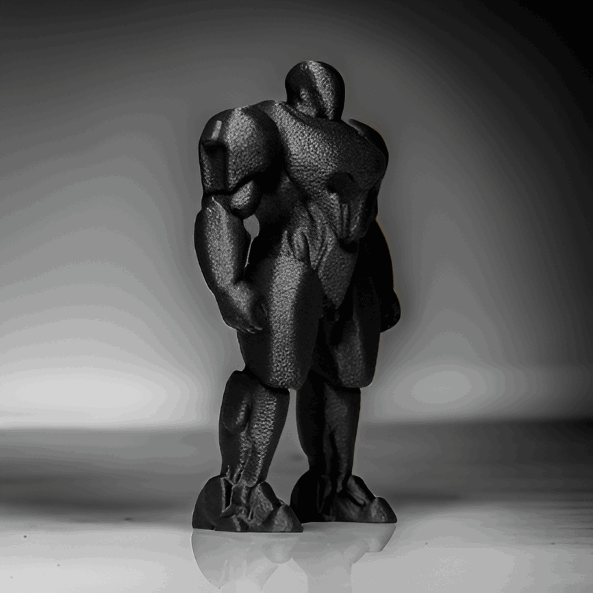 Black War Robot Decorative Figurine, Modern Sculpture - Celestial Crafts
