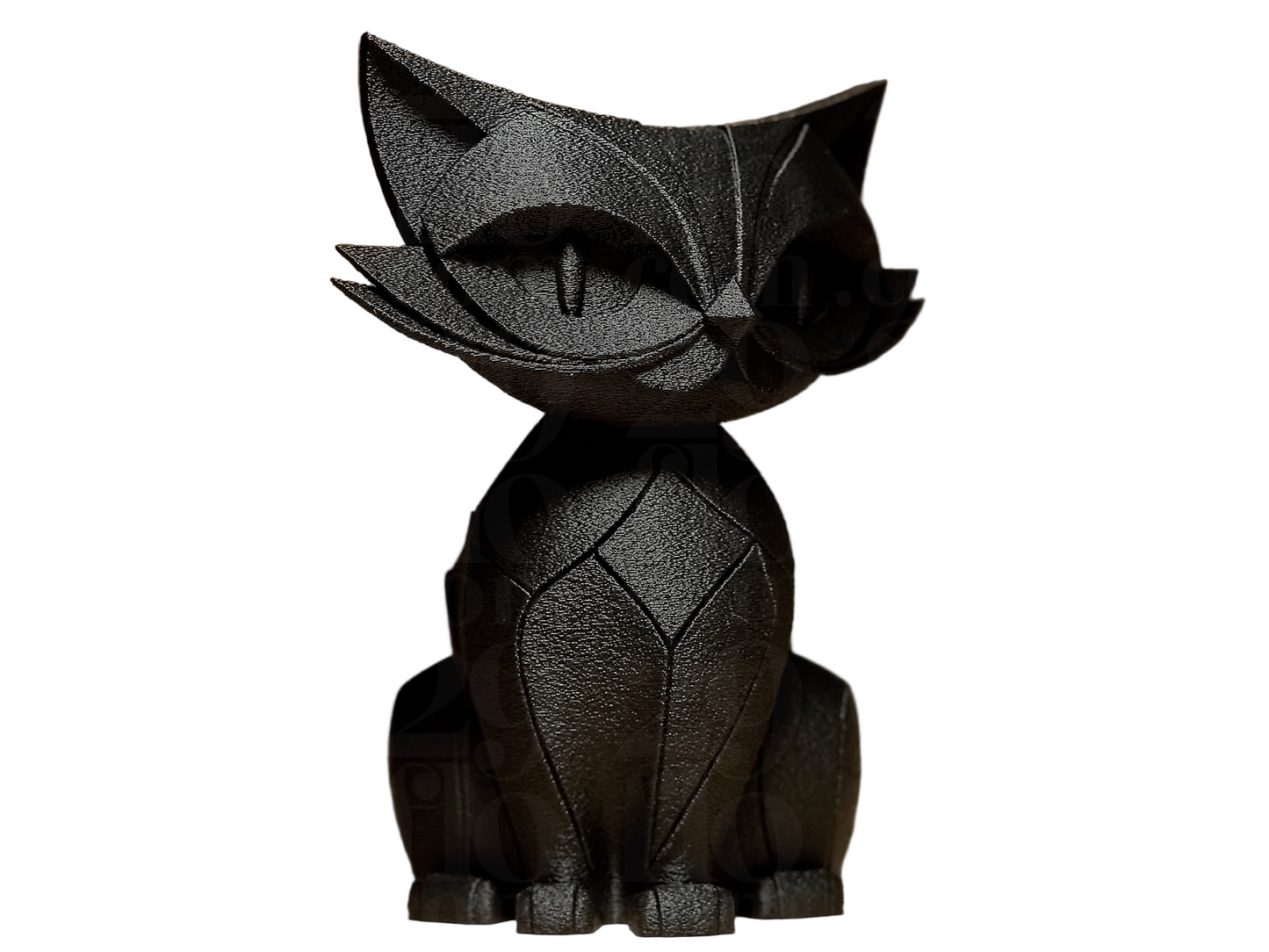 Graceful Cat Silhouette: Elegant Figurine for Your Home Décor