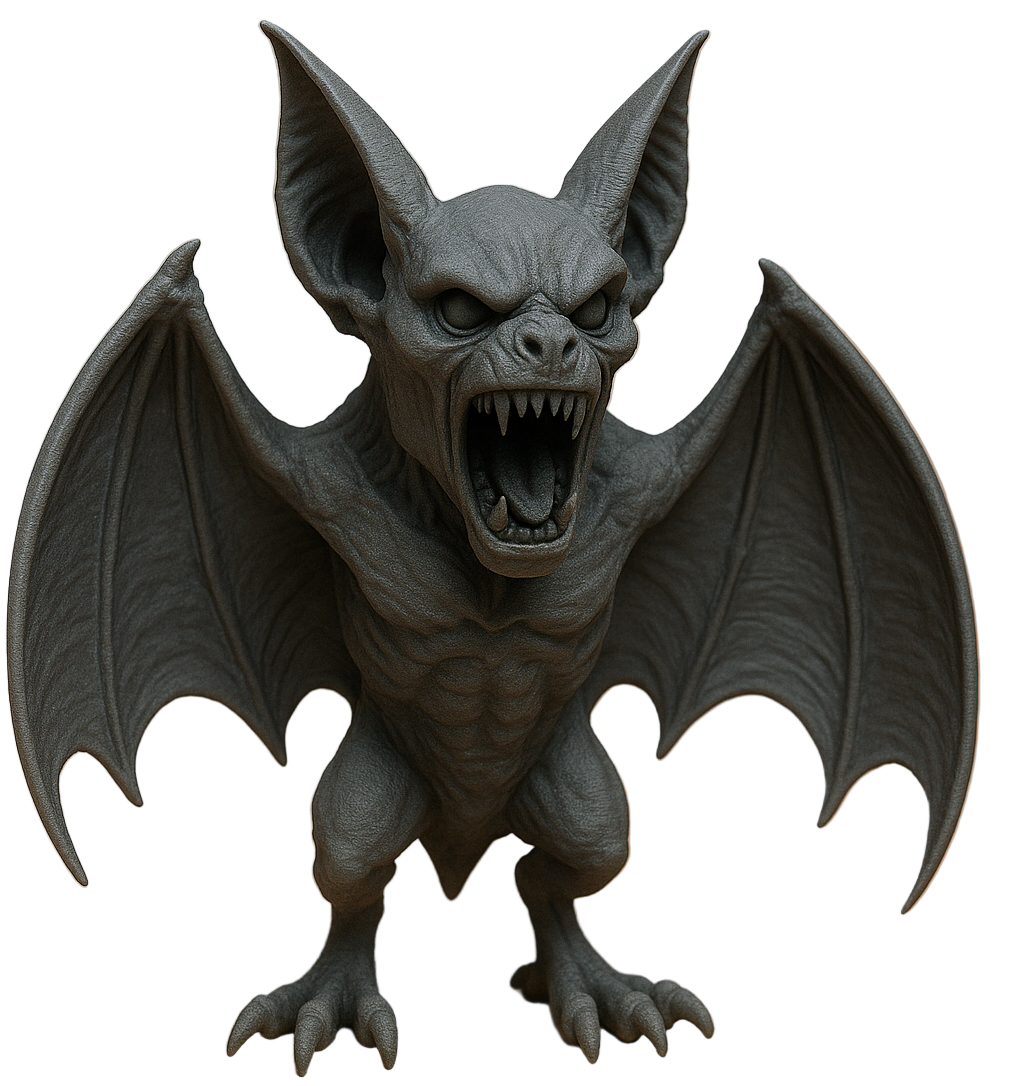 Haunted Bat Figurine – Spooky Halloween Decor | Unique Tabletop Accent & Gift for Indian Homes