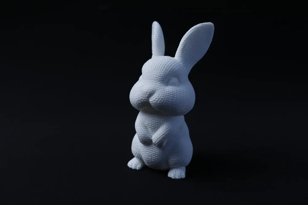 Cute White Rabbit Figurine: Spring Decor