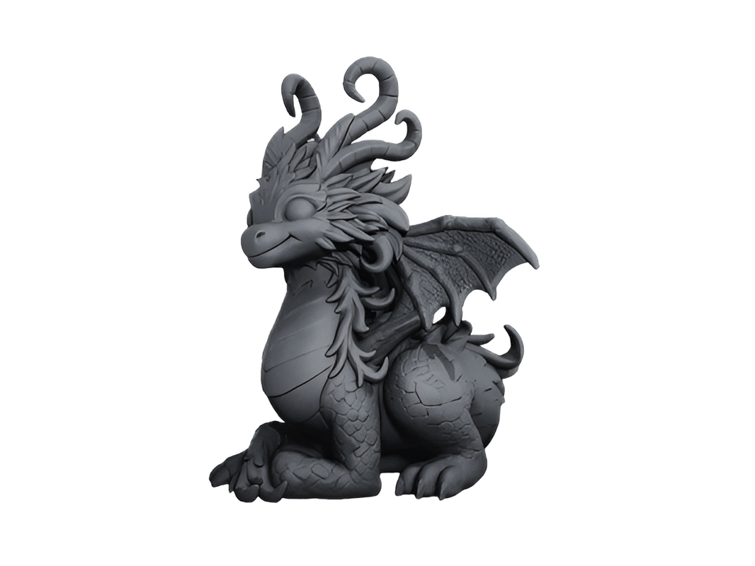 Decorative Black Dragon Figurine, Gothic Fantasy Sculpture, Collectible Desktop Ornament - Celestial Crafts