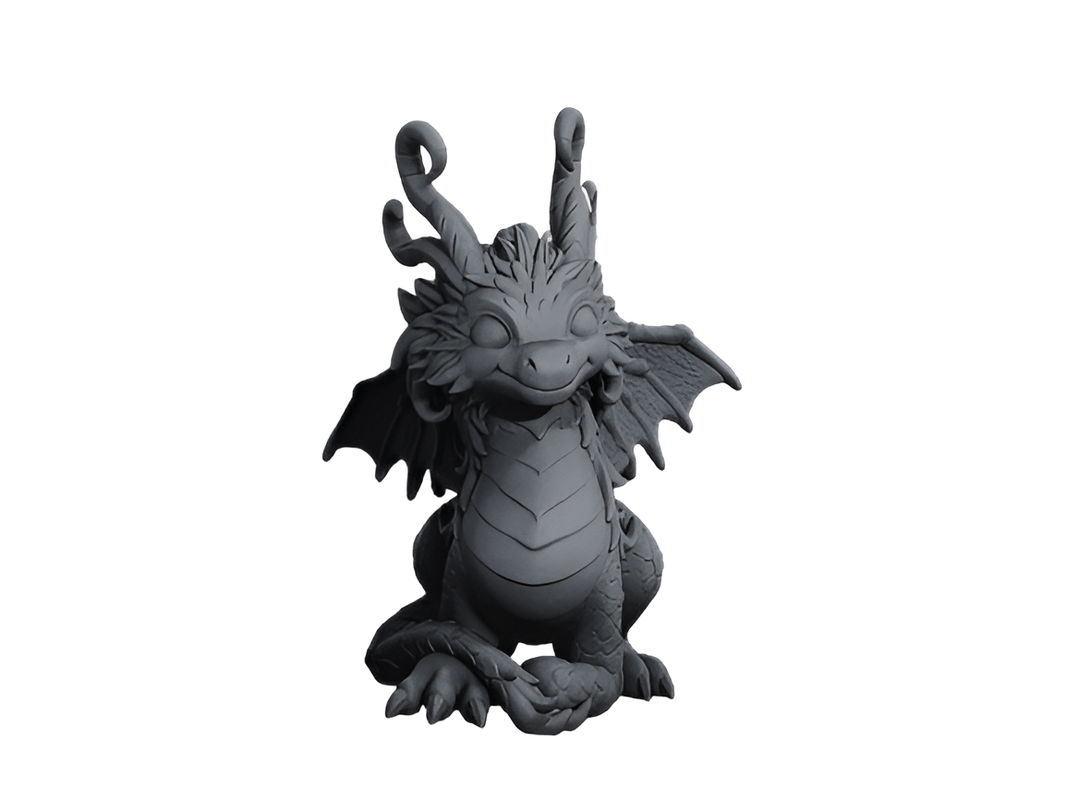 Decorative Black Dragon Figurine, Gothic Fantasy Sculpture, Collectible Desktop Ornament - Celestial Crafts