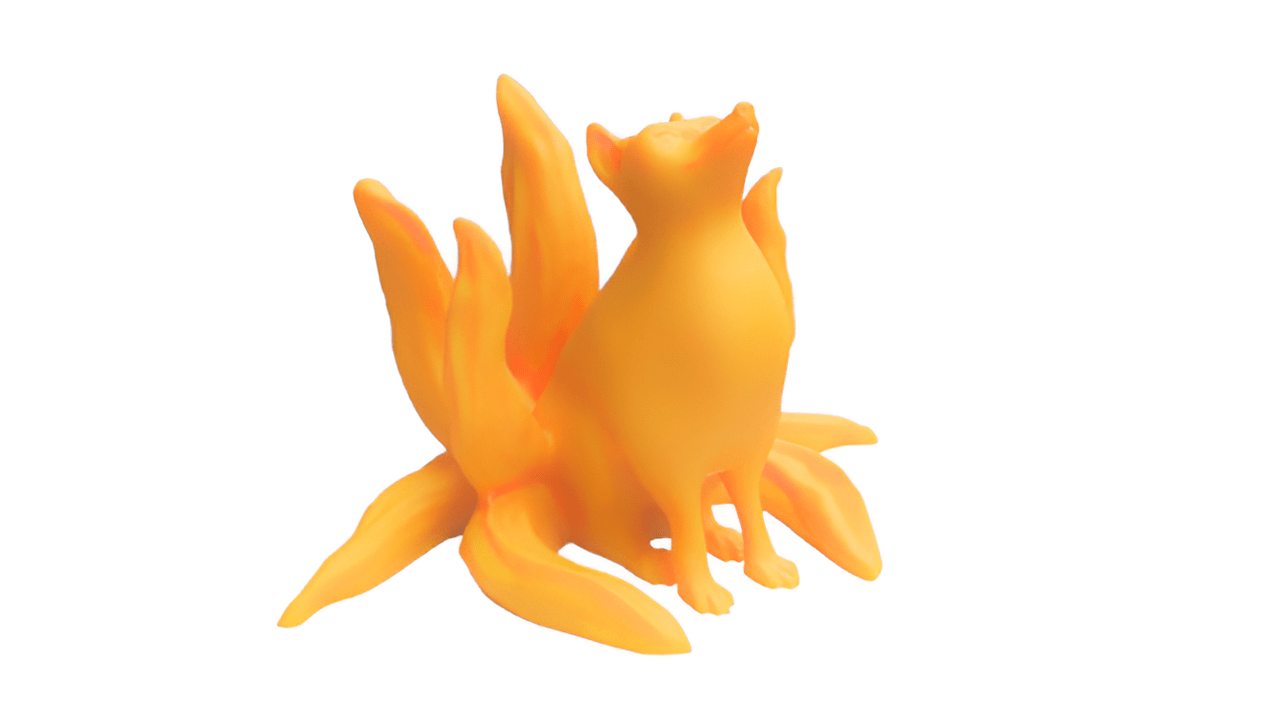 Decorative Fox Figurine, Yellow, Indoor Outdoor Decor - Celestial Crafts